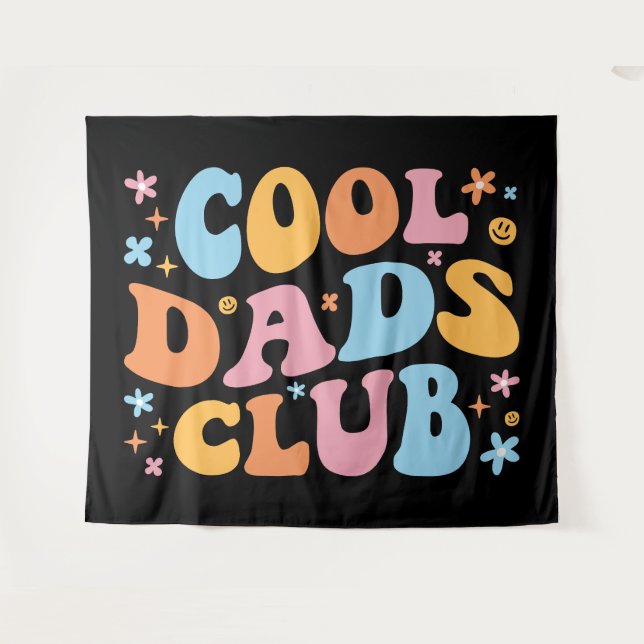 Coole Väter Club III Wandteppich (Vorderseite (Horizontal))
