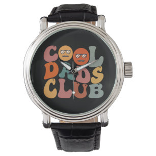 Coole Väter Club Vater Vatertag Retro Groovy Armbanduhr