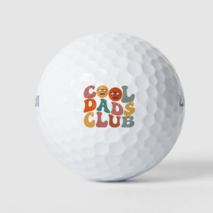 Coole Väter Club Vater Vatertag Retro Groovy Golfball