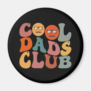 Coole Väter Club Vater Vatertag Retro Groovy Magnet