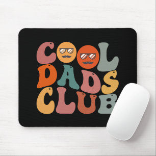 Coole Väter Club Vater Vatertag Retro Groovy Mousepad