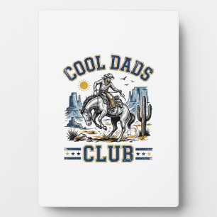 Coole Väter Club Vintage Cowboy Western Hemd Desig Fotoplatte