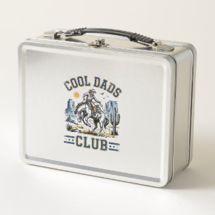 Coole Väter Club Vintage Cowboy Western Hemd Desig Metall Brotdose