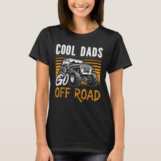 Coole Vater fahren auf dem Motocross Racing Quad O T-Shirt (Vorderseite)