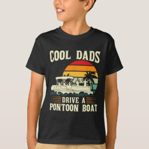 Coole Väter fahren ein Pontonboot Ponton T-Shirt