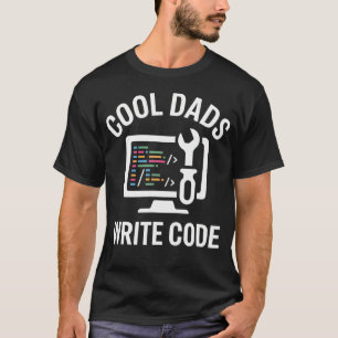 Coole Väter schreiben Code Lustiger Programmierer  T-Shirt