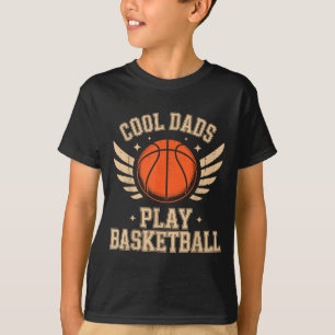Coole Väter spielen Basketball Kunstwerk T-Shirt