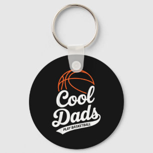Coole Väter spielen Basketball Papa Schlüsselanhänger