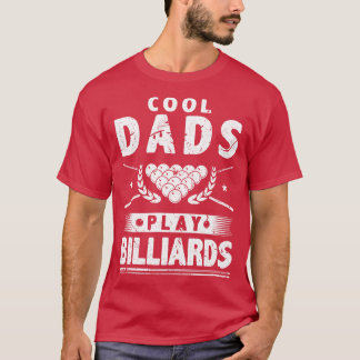 Coole Vater spielen Billiard T-Shirt