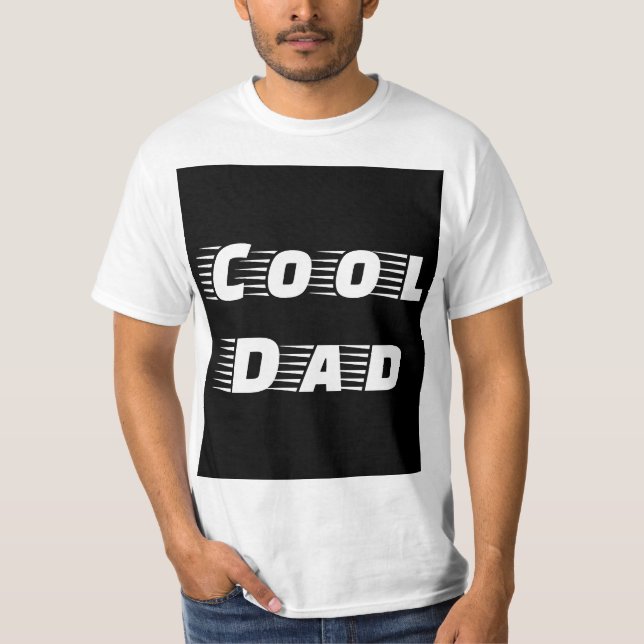 Coole Vater-Typografie T-Shirt (Vorderseite)