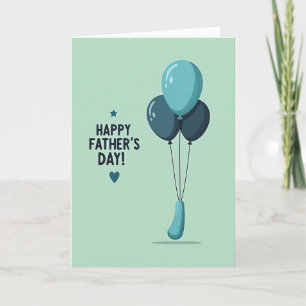 Coole Vatertagskarte in Teal Karte