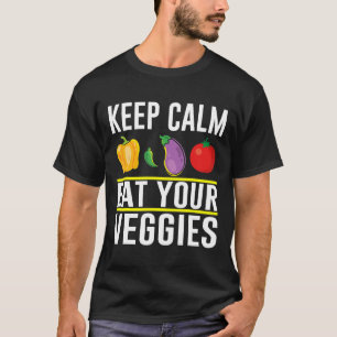 Coole Vegane vegetarische T-Shirts Behalten Ruhe e