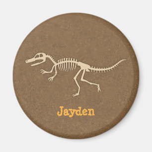Coole Velociraptor-Dinosaurier-Knochen für Jungen Magnet