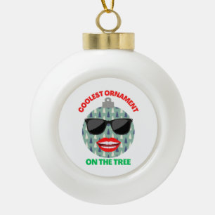 coole Verzierung auf dem Baum Keramik Kugel-Ornament