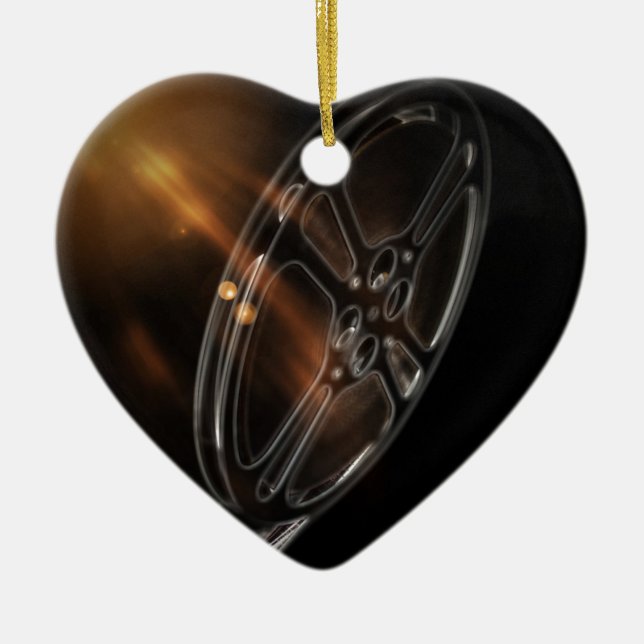 Coole Videofilm-Produktions-Film-Spule Keramik Ornament (Vorne)