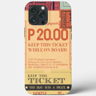 Coole Vintage Cenima-Tickets Moderne Mitte des Jah Case-Mate iPhone Hülle