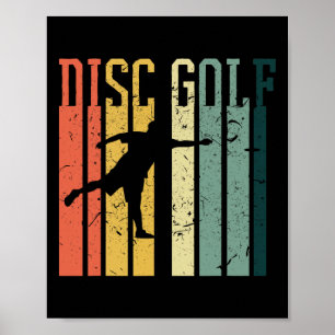 Coole Vintage-Disc-Golf-Designs Retro Poster