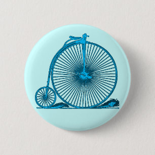 Coole Vintage Fahrrad-Illustrations-Produkte Button