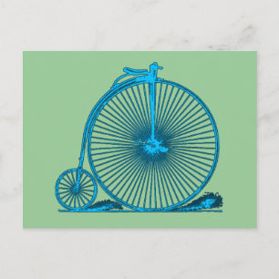 Coole Vintage-Fahrrad-Illustrationsprodukte Postkarte