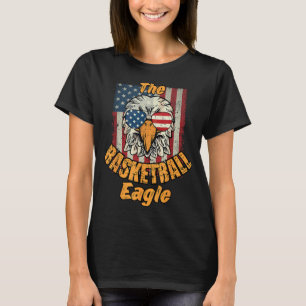 Coole Vintage Familienmatte Basketball Adler 4. T-Shirt