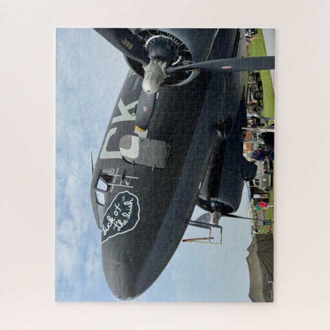 Coole Vintage-Flugzeug-Foto-Pilot-Luftfahrt  Puzzle (Vertikal)