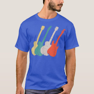 Coole Vintage Gitarre Kunst für Damen Gitarrist Gu T-Shirt