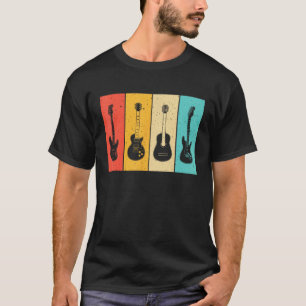 Coole Vintage-Gitarrespieler-Kunst für Männer Frau T-Shirt