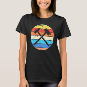 Coole Vintage-Hämmer Retro-Artwork Bauarbeiter T-Shirt
