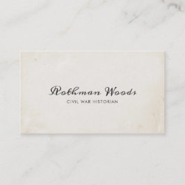 Coole Vintage handgeschriebene Kalligrafie Visitenkarte