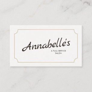 Coole Vintage handgeschriebene SkriptTypografie Visitenkarte