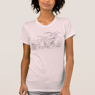 Coole Vintage Harley Behälterspitze T-Shirt