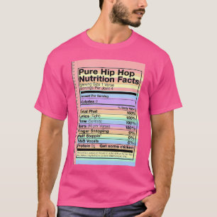 Coole Vintage Hip Hop Ernährung Fakten Geschenk T-Shirt