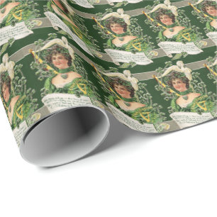 Coole Vintage-Irland-Kachelvorlage Saint Patrick's Geschenkpapier