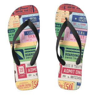 Coole Vintage-Karten fürs Kino Flip Flops