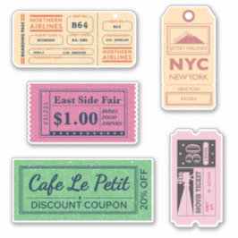 Coole Vintage Kinokarten Aufkleber