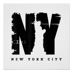 Coole Vintage New York City Style Tee Shirts, New Poster