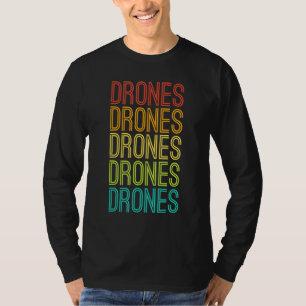 Coole Vintage Retro Drohnen T-Shirt