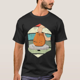 Coole Vintage Retro-Keramik-Keramik Clay Art T-Shirt