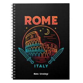 Coole Vintage Roma Italia Kolosseum Souvenirs Gesc Notizblock