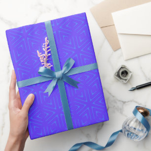 Coole Vintage Schimmergeometrie Geschenkpapier