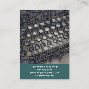Coole Vintage Schreibmaschine Moderner Pop Art Visitenkarte