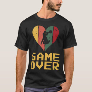 Coole Vintage-Spiel vorbei Retro-Hochzeit Bräute T-Shirt