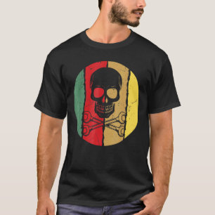 Coole Vintage-Totenschädelschraubenschlüssel Mecha T-Shirt