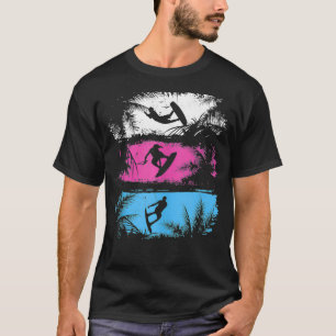 Coole Vintage-Wakeboarding-Grafik für Wakeboard-Fa T-Shirt