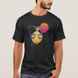 Coole Vintage-Zwiebel mit Sonnenbrille Gemüse O T-Shirt