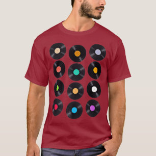Coole Vinyl-Schallplatten-Alben DJ-Musikliebhaber T-Shirt