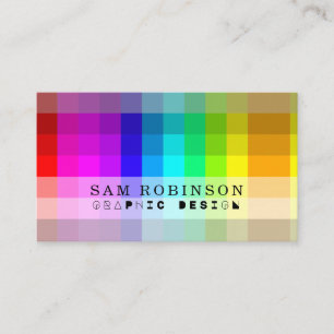 Coole Visitenkarte für Rainbow Bright Grunge