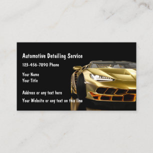 Coole Visitenkarten für Autodetailing Visitenkarte