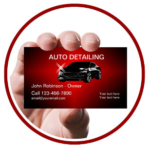 Coole Visitenkarten für Autodetailing Visitenkarte