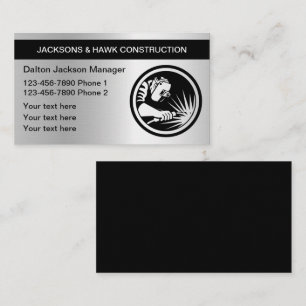 Coole Visitenkarten für den Metallbau Visitenkarte